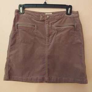 Dark Lavender Corduroy skirt w/ front pockets